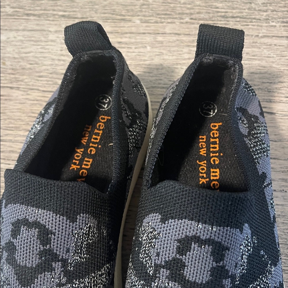Bernie Mev. | Jenna Slip-On Sneaker Black Gray Metallic Camo Size 37 / 6.5 US - Picture 2 of 8
